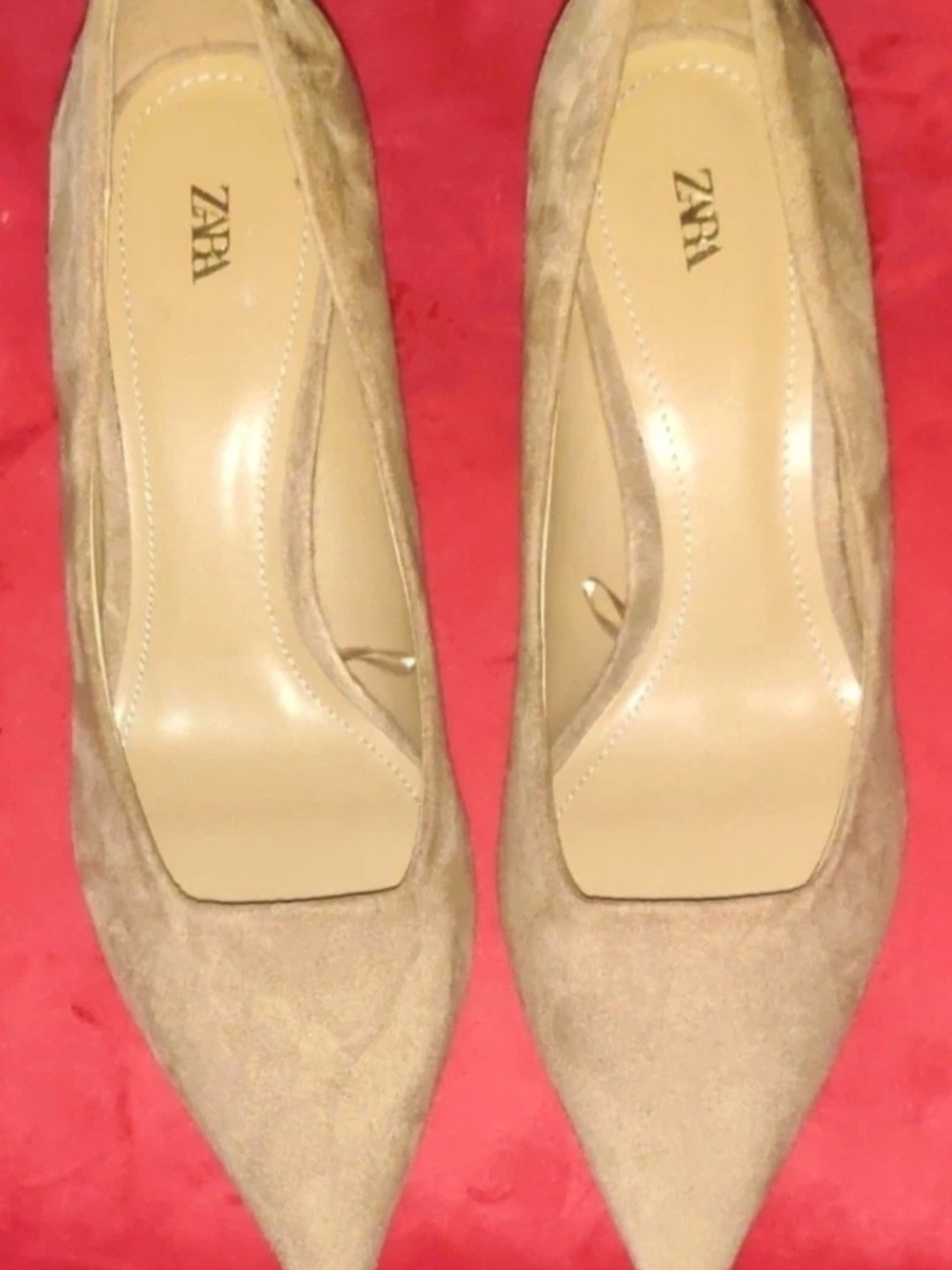 ZARA Womens 39/8 US Block Heels Shoes New...